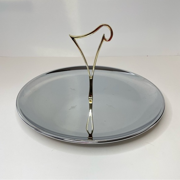 Vintage Riviera Chrome Tidbit Tray Single Model C-12 Original Box - Picture 15 of 15